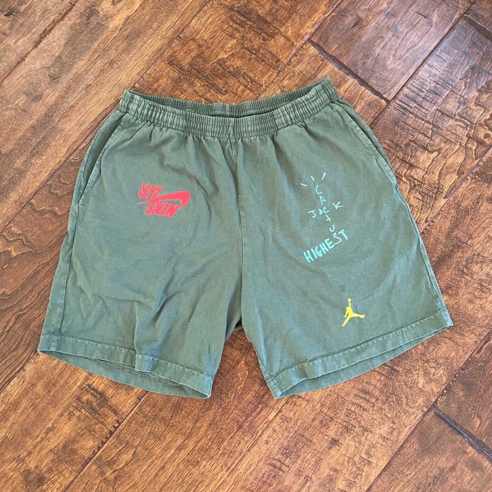 Small Green Travis Scott x Jordan Brand HITR Shorts